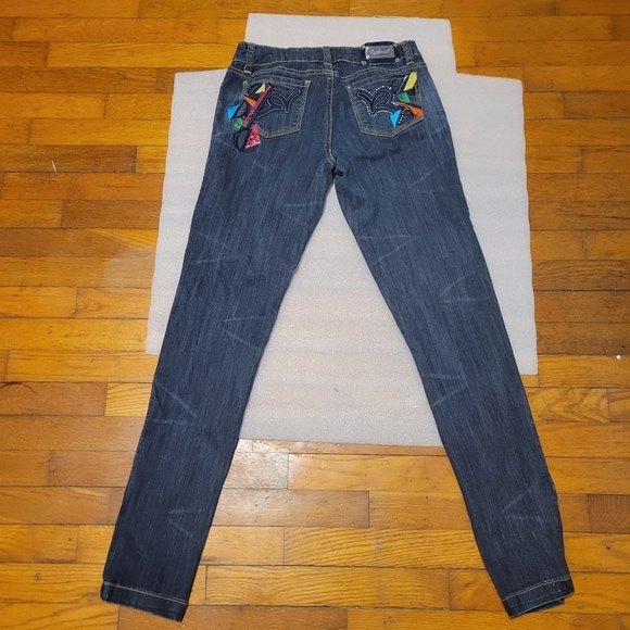 Womens Rocawear dark wash straight leg Jeans Size 9 - Picture 12 of 13